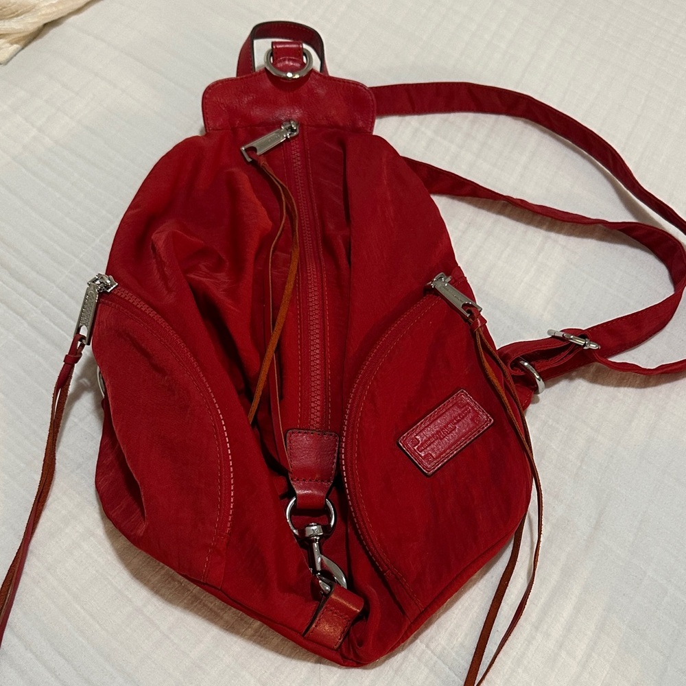 Rebecca Minkoff Red Nylon Backpack